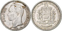 Venezuela 2 Bolivares Monnaie, Argent, KM:A37 -