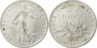 France 50 Centimes Monnaie, Semeuse, Paris, Argent, Gadoury:420 -