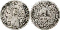 France 50 Centimes Cérès, Bordeaux, Argent, Gadoury:419, Le -