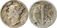 États-Unis Dime Monnaie, Mercury Dime, U.S. Mint, Philadelphie -