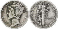 États-Unis Dime Monnaie, Mercury Dime, U.S. Mint, Denver, Argent -