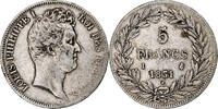 France 5 Francs Monnaie, Louis-Philippe, Limoges, Argent -