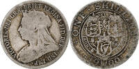 Grande-Bretagne Shilling Monnaie, Victoria, Argent, KM:780 -