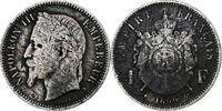 France Franc Monnaie, Napoleon III, Paris, Argent, KM:806.1, Le -