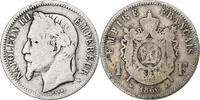 France 1 Franc Monnaie, Napoleon III, Bordeaux, Argent, Gadoury:463 -