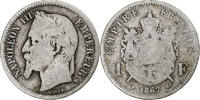 France Franc Monnaie, Napoleon III, Strasbourg, Large BB, Argent -