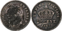 France 20 Centimes Napoleon III, Paris, Argent, Gadoury:309 -