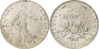 France 50 Centimes Semeuse, Paris, Argent, Gadoury:420, KM:854, Le -