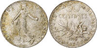 France 50 Centimes Semeuse, Paris, Argent, Gadoury:420, KM:854, Le -