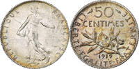 France 50 Centimes Semeuse, Paris, Argent, Gadoury:429, KM:854, Le -