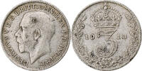 Grande-Bretagne 3 Pence George V, Argent, KM:813 -