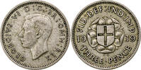 Grande-Bretagne 3 Pence George VI, Argent, KM:848 -