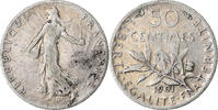 France 50 Centimes Semeuse, Paris, Argent, Gadoury:467, Le -