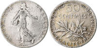France 50 Centimes Semeuse, Paris, Argent, Gadoury:420, Le -