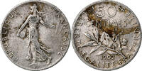 France 50 Centimes Semeuse, Paris, Argent, Gadoury:420, Le -