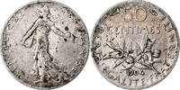 France 50 Centimes Semeuse, Paris, Argent, Gadoury:420, Le -