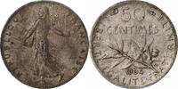 France 50 Centimes Semeuse, Paris, Argent, Gadoury:420, Le -