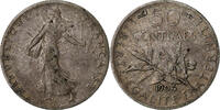 France 50 Centimes Semeuse, Paris, Argent, Gadoury:420, Le -