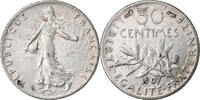 France 50 Centimes Semeuse, Paris, Argent, Gadoury:420, Le -