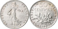 France 50 Centimes Semeuse, Paris, Argent, Gadoury:420, Le -