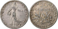 France 50 Centimes Semeuse, Paris, Argent, Gadoury:420, Le -