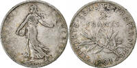 France 2 Francs Semeuse, Paris, Argent, Gadoury:532, Le -