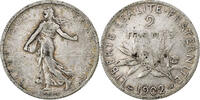 France 2 Francs Semeuse, Paris, Argent, Gadoury:532, Le -