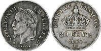 France 20 Centimes Napoléon III, Strasbourg, Argent, Gadoury:308 -