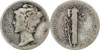 États-Unis Dime Mercury Dime, U.S. Mint, Argent, KM:140 -