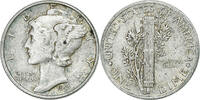 États-Unis Dime Mercury Dime, U.S. Mint, Argent, KM:140 -