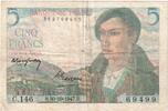 France 5 Francs Berger, 1947-10-30, C.146 -