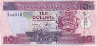 Îles Salomon 10 Dollars Billet, KM:20 -