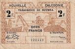 Nouvelle-Calédonie 2 Francs Billet, 1943-03-29, KM:56a -