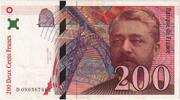 France 200 Francs Eiffel, D090567662, Fayette:75.5, KM:159b -