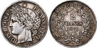 France 2 Francs Cérès, Paris, Argent, KM:817.1 -