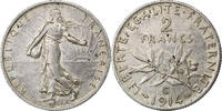 France 2 Francs Semeuse, Castelsarrasin, Argent, KM:845.2 -