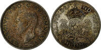 Grande-Bretagne Florin, Two Shillings George VI, Argent, KM:855 -