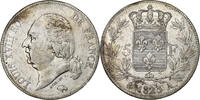 France 5 Francs Louis XVIII, Louis XVIII, Paris, Argent, KM:711.1 -