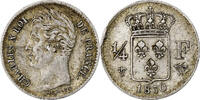 France 1/4 Franc Charles X, Lille, Argent, KM:722.12 -
