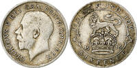 Grande-Bretagne 6 Pence George V, Argent, KM:815 -
