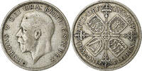 Grande-Bretagne Florin, Two Shillings George V, Argent, KM:834 -