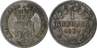 États allemands Kreuzer Etats allemands, BAVARIA, Ludwig II, Argent, KM:873 -