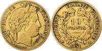 France 10 Francs Cérès, Paris, Or, KM:770 -