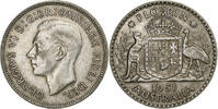 Australie Florin George VI, Melbourne, Argent, KM:47 -