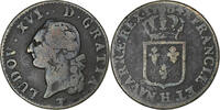 France Sol Louis XVI, Sol ou sou, La Rochelle, Cuivre, KM:578.6 -