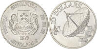 Singapour 10 Dollars Singapore Mint, Argent, KM:17.1 -