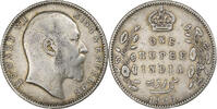 Inde Rupee Edward VII, Argent, KM:508 -