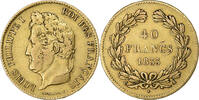 France 40 Francs Louis-Philippe, Paris, Or, KM:747.1 -