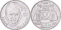 France 100 Francs André Malraux, Paris, Argent, KM:1188 -
