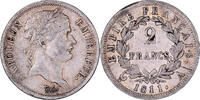 France 2 Francs Napoléon I, Paris, Argent, KM:693.1 -